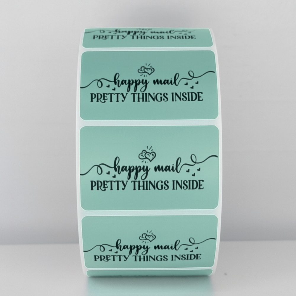 Happy Mail Stickers | Pretty Things Inside Labels | Cute Packaging stickers - Picture 6 of 11